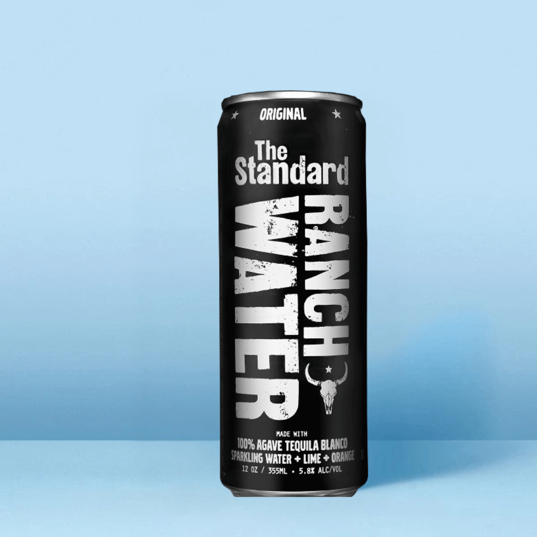 The Standard Ranch Water can with lime tequila branding